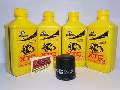 Ölwechselkit Bardahl XTC C60 10W40 + 204 Kawasaki VN Vulcan Nomad FI 1600