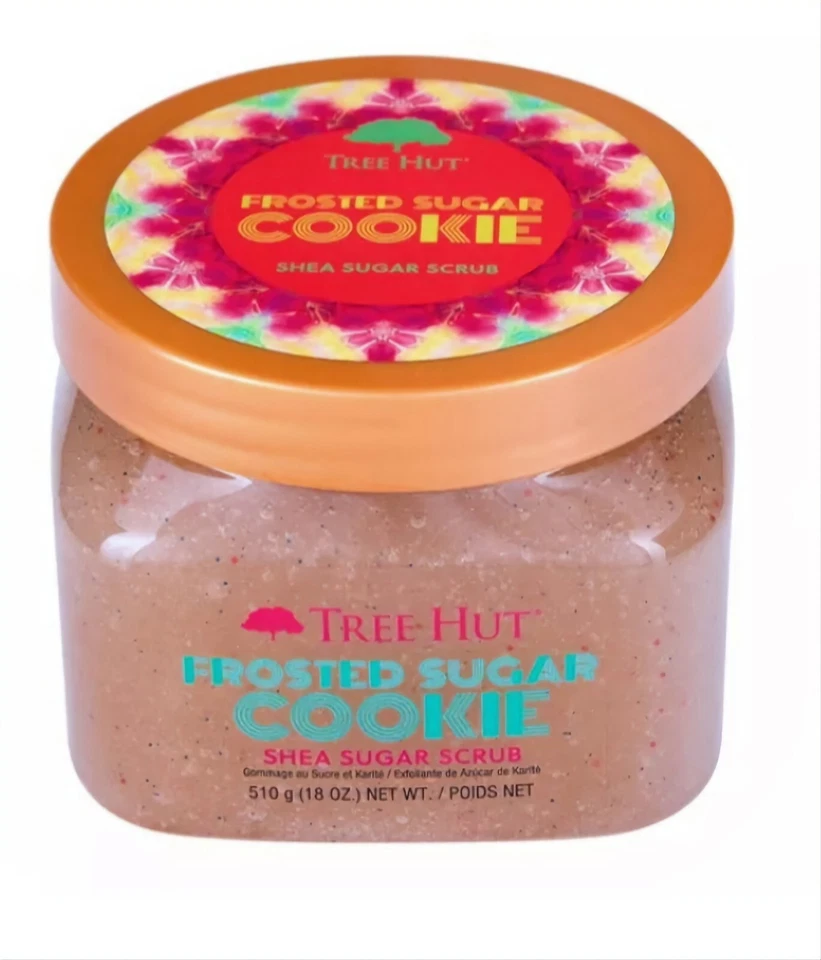 2X-Tree Hut Frosted Sugar Cookie Shea Sugar Scrub 18oz-(Lot of 2) Limited Ed-NEW - Image 3 of 4