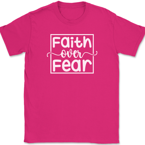 T-Shirt Faith over Fear Christian Jesus Lobpreis Gottesdienst Text - Bild 10 von 10