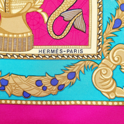 RARE VINTAGE HERMES Silk Scarf "Les Bissone de Venise" Carre 90 by Annie Faivre - Picture 10 of 15