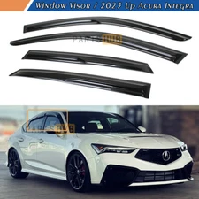 For 2023-2025 Acura Integra DE4 DE5 JDM Wavy Mugen Style Window Visor Rain Guard