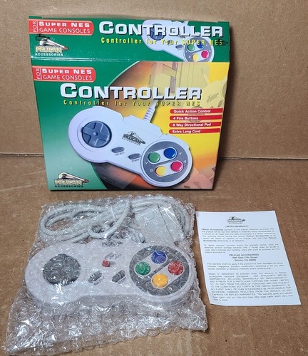 Super SNES NES Controller Pelican PL-100 PL100 PL 100 Super Nintendo NEW IN BOX - Picture 1 of 11