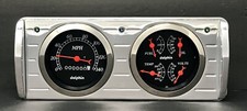 1940 Ford Car 2 Gauge Dash Panel Quad Style Insert Set Black 1940 Ford Car 2 Gauge Dash Panel Quad Style Insert Set Black