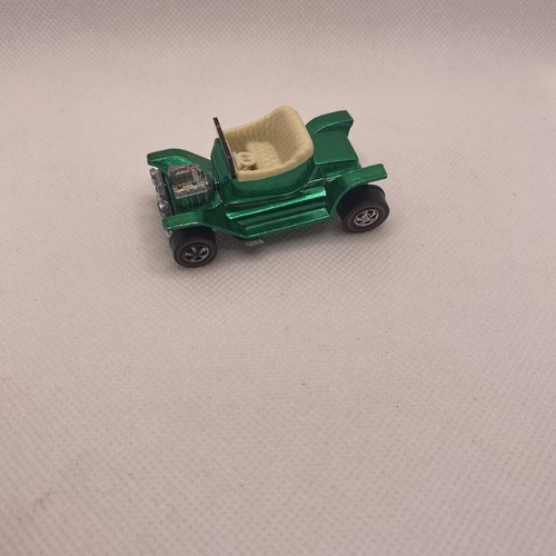 Vintage 1968 Hot Wheels Redline "HOT HEAP" Green / Cream Interior -- Very Nice!! - Picture 4 of 9