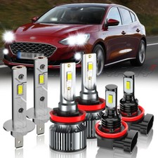 Faro LED H1+H11+H11 haz alto bajo + bombilla antiniebla para Ford Focus 2012-2018