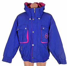 vtg 80s 90s TYROLIA by Head ski jacket coat XL winter coat neon pink blue puffer