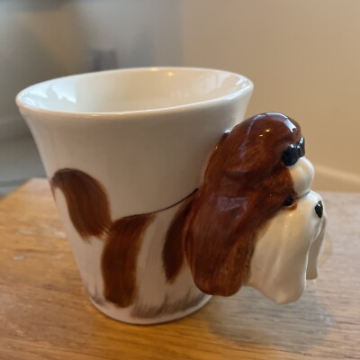 Tasse Meelarp SHIH TZU HUND 3D KOPF HANDBEMALT KERAMIK KAFFEE TEEBECHER