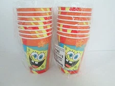SPONGEBOB BUDDIES HOT / COLD CUPS 9oz - LOT OF 2 PACKAGES - PARTY SUPPLIES
