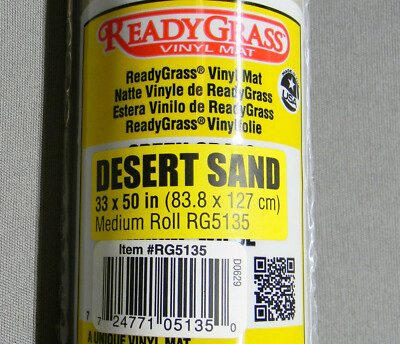 WOODLAND SCENICS READY GRASS MAT 33'' x 50'' DESERT SAND landscape WDS5135 NEW