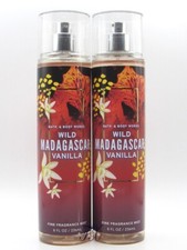 BATH BODY WORKS WILD MADAGASCAR VANILLA MIST BODY SPRAY 8 OZ LOT OF 2 PCS