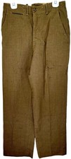 Vintage 50s Wool Military Pants Trousers 55-T-35430-38 Mens Sz 33x33 1950  s