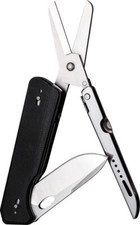 ROXON KS Multi Tool Black With Large Interchangeable Blade Scissors Pocket Clip