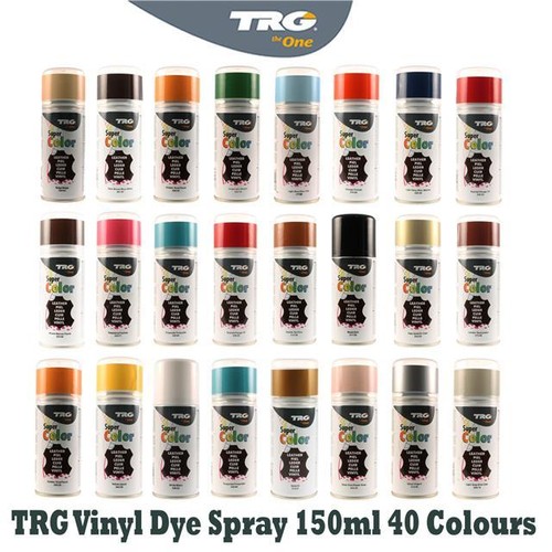 TRG Leather Vinyl Dye Spray/Shoes/Boots/Car Seats/Handbags 150ml All Colours