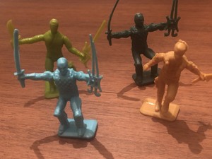 plastic ninja figures