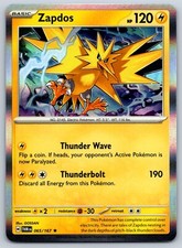 Zapdos - Holo Rare - Twilight Masquerade TWM 065/167 Pokemon Card
