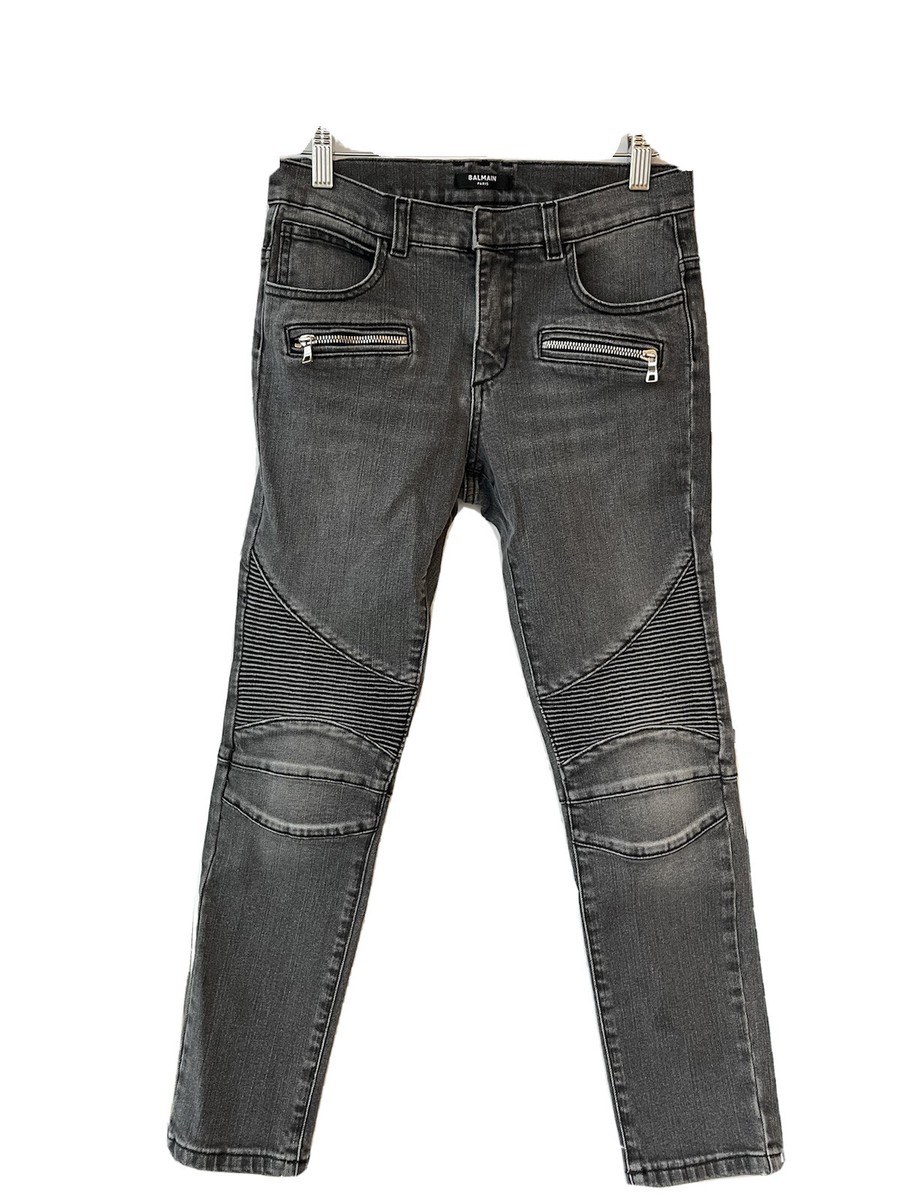 Balmain Boys Biker Moto jeans, Size 12A | eBay