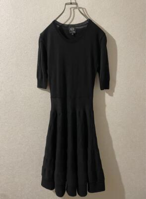 ALEXANDER McQUEEN Women's Short Sleeve Knit A-Line Dress