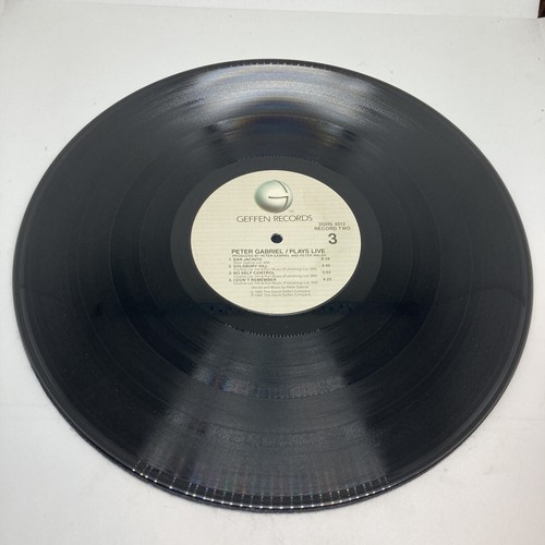 Peter Gabriel Plays Live 2 LP 1983 Geffen Records 2GHS 4012 Vinyl EX - Picture 7 of 9