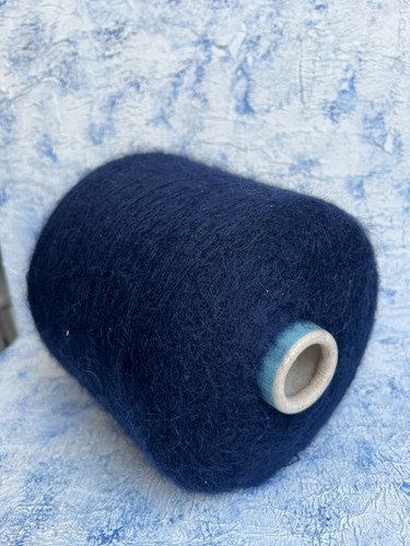Kid Mohair Yarn 100g/ 850m 70/30% Kid Mohair/Silk Color Dark Blue, per 100g - Picture 3 of 4