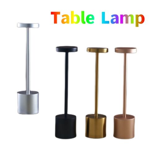 Lampada da tavolo LED touch wireless dimmerabile 3200mAh batteria lampada da tavolo interno/esterno USB - Foto 1 di 14
