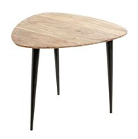 Haku Beistelltisch Schwarz-Akazie 55X55 Cm Wohnzimmertisch Massivholz Couchtisch