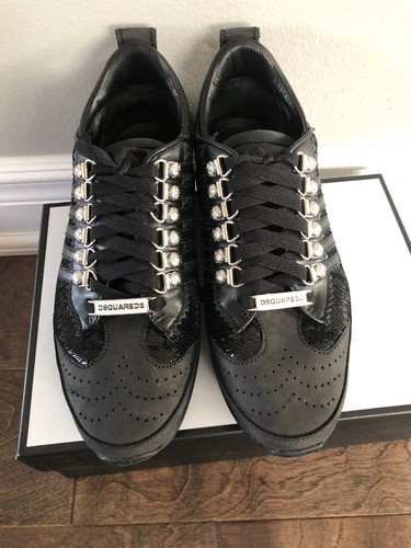 dsquared2 Sneaker Donna Rara 251 Sequenza Nera Taglia 37 1/2 US 7 1/2 - Foto 5 di 9