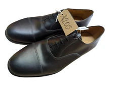 New British Army Issue Black Leather Parade Dress Work Shoes Size 13.5L UK #205
