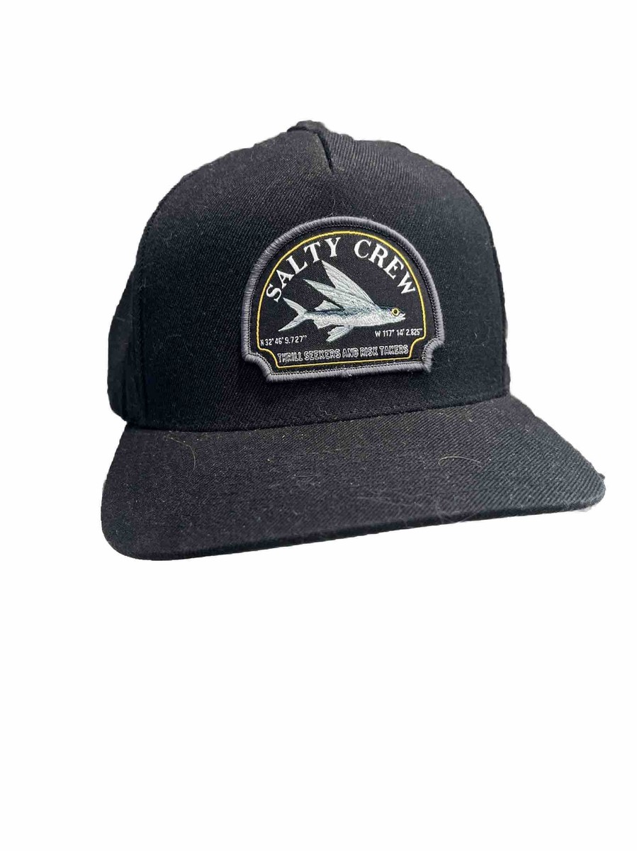 Salty Crew Thrill Seekers SnapBack Hat Flying Fish Logo Rare!