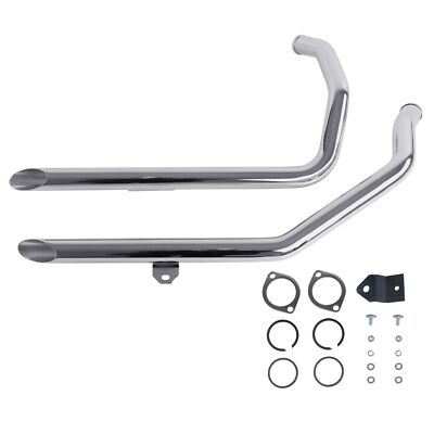 IRON GROWL 1.75'' LAF Drag Pipes for 1986-2003 Rigid Frame Sportster Exhaust New