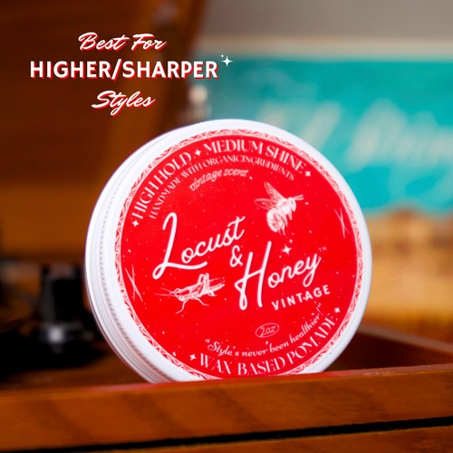 The Vintage- Organic Wax-Based Pomade 100% Natural,*High Hold UNCENTED Med Shine - Picture 3 of 9