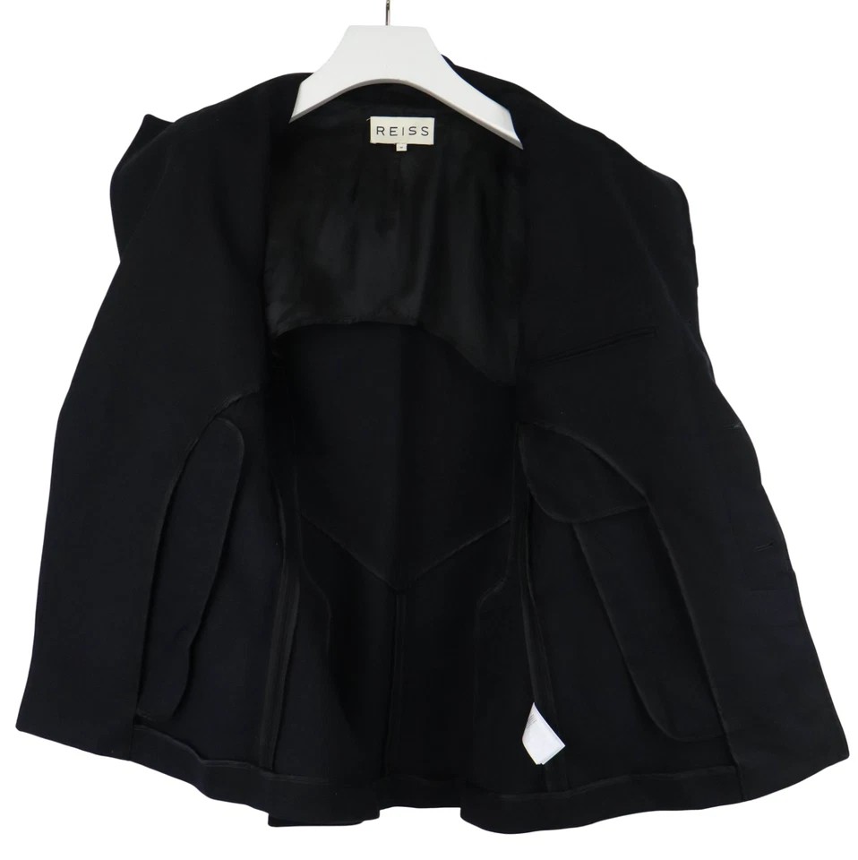 Chaqueta Reiss Para Hombre MEDIANO Negra Con Bolsillo De Algodón Puro - Imagen 4 de 4