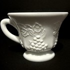 Indiana Glass Harvest Grape Milk Glass Footed Punch /Tea /Coffee Cup Vintage — photo 1
