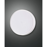Led AußEndeckenleuchte Hatton, IP65, Ø 25Cm, Weiß, 3000K, Mit Bewegungsmelder