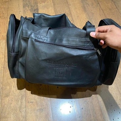 Glenmorangie Single Malt Scotch Whisky Black Faux Leather Duffel Travel Bag