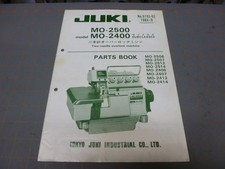 Used 1984 Subclasses Parts List for Juki MO-2500 2400 Series Overlock Machine