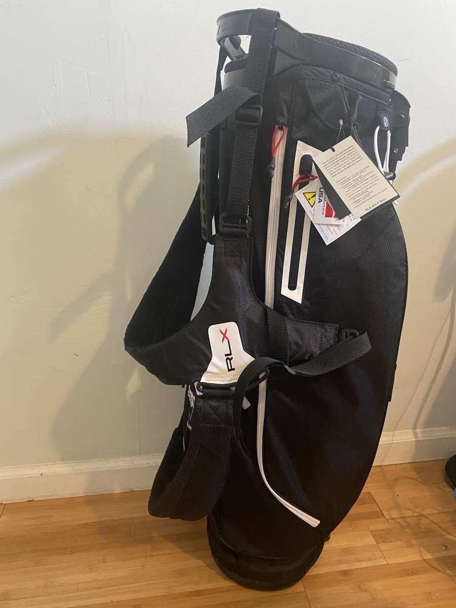 Ralph Lauren RLX Stand Golf Bag Black White Red Ryder Cup