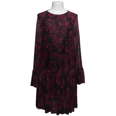 NA-KD, Kleid, Größe: S, Mesh Round Neck Dress, Schwarz/Rot #aWp