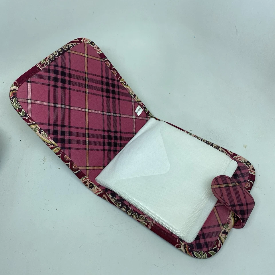 Держатель для компакт-дисков Vera Bradley 6,5 дюйма x 6 дюймов принт Ouilted Piccadilly слива пейсли - Изображение 4 из 4