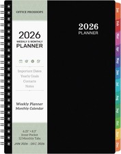 2026 Planner - Planner 2026, 2026 Planner Weekly and Monthly, Jan 2026 - Dec