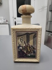 Vintage JW Dant Decanter 1969 PATRICK HENRY George Mills Americana Liquor Bottle