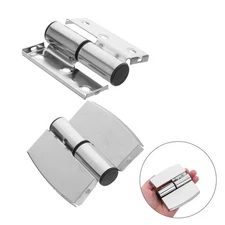 2 Pcs Hinges Heavy Duty Shower Door Replacement Gate Strap Enterior