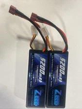2X New Zeee Power 5200mAh 50c 7.4v Lithium Polymer Batteries Tested