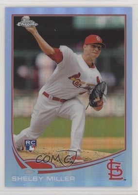 2013 Topps Chrome Blue Refractor 147/199 Shelby Miller #80 Rookie RC 4y4