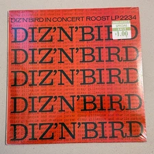 SEALED Charlie Parker Dizzy Gillespie "DIZ N BIRD In Concert" JAZZ ROOST LP 2234