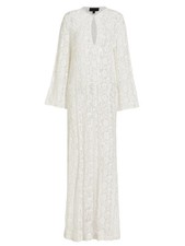 NEW, Nili Lotan Della Ivory Lace Maxi Dress in Ivory Sz M MD2262