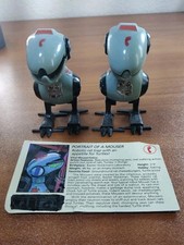 Wacky Walkin' Mouser Lot Of 2 With Card TMNT 1989 Vintage Playmates