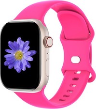 Soft Silicone Strap Compatible with Apple Watch Series 7 44mm