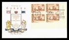 DR WHO 1967 CANADA FDC ART PAINTING JACKSON/CHICKERING CACHET BLOCK w30917