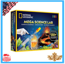 New Mega Science Lab Kit for Kids, 75 Easy STEM Experiments, Earth Chemistry