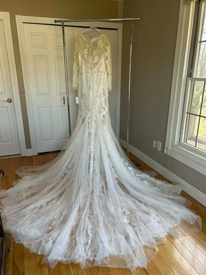 chinese dress ladies Never Worn Pronovias Leith Wedding Dress